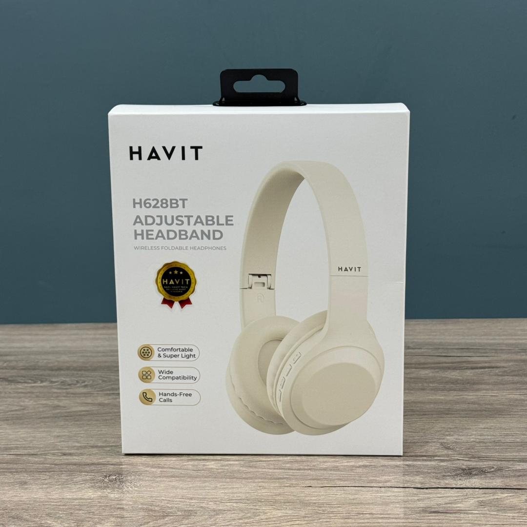 CASQUE GAMING HAVIT H628BT ADJUSTABLE WHITE WIRELESS